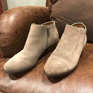 Taupe Suede Booties!